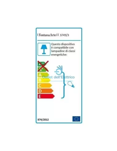 Fontana Arte 3749/3 Encastrable mural 1x35w g5 fh /1x80w g5 fq blanc 9,5x9,5x150cm